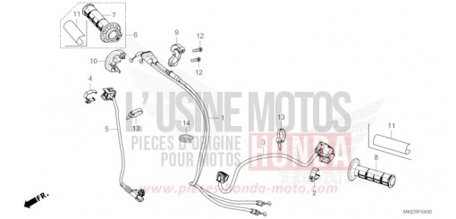 HANDLE SWITCH/CABLE CRF450RS de 2025